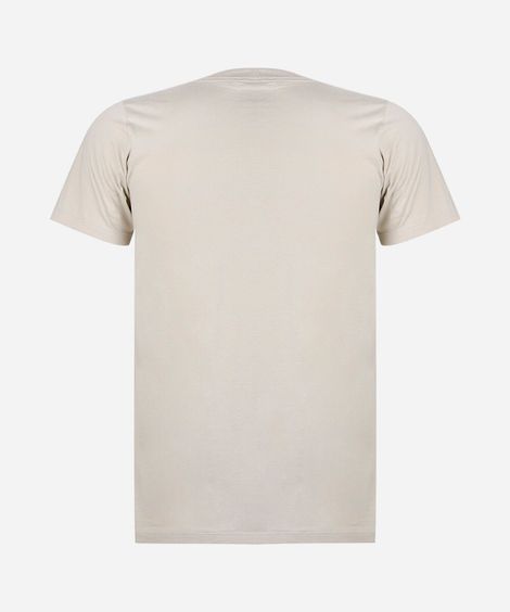 camiseta juvenil de algodão manga curta one piece bege