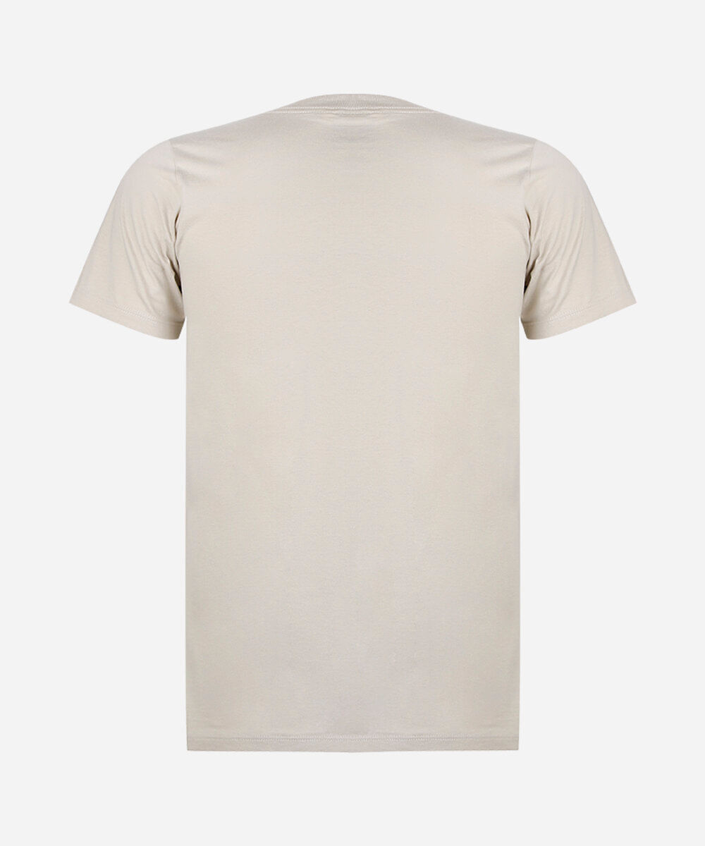 camiseta juvenil de algodão manga curta one piece bege