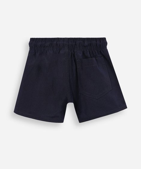 boardshort infantil com bolso azul