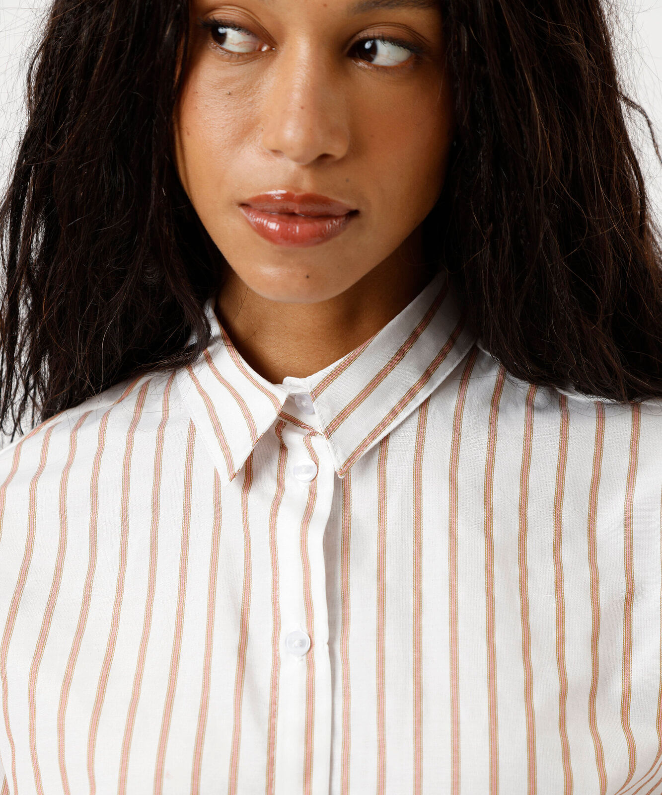 camisa oversized feminina manga longa listrada off white