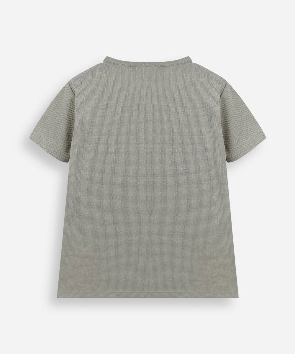 camiseta infantil com algodão gola portuguesa verde