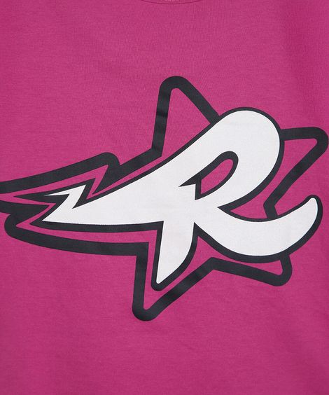 camiseta infantil de algodão dos rosa rosa