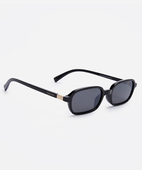 óculos de sol feminino quadrado de acetato triton preto