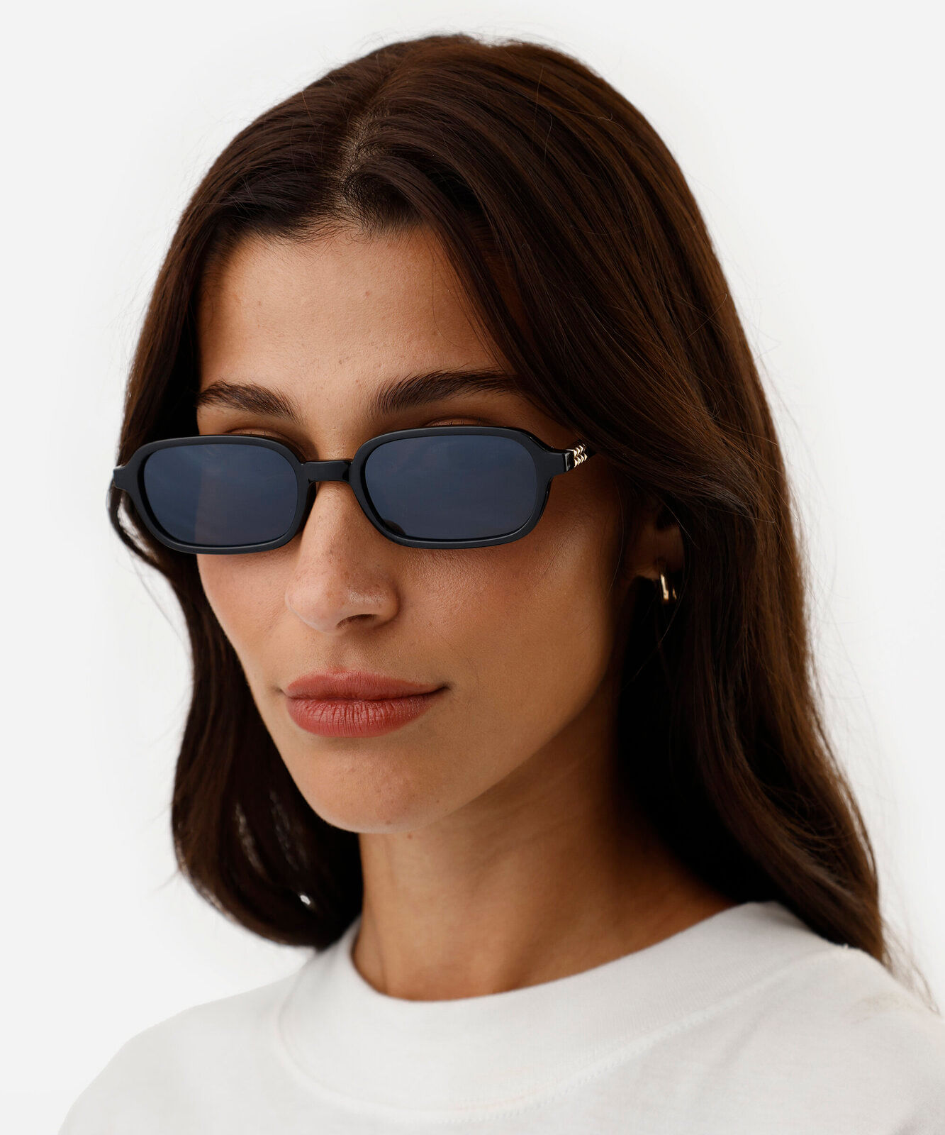 óculos de sol feminino quadrado de acetato triton preto