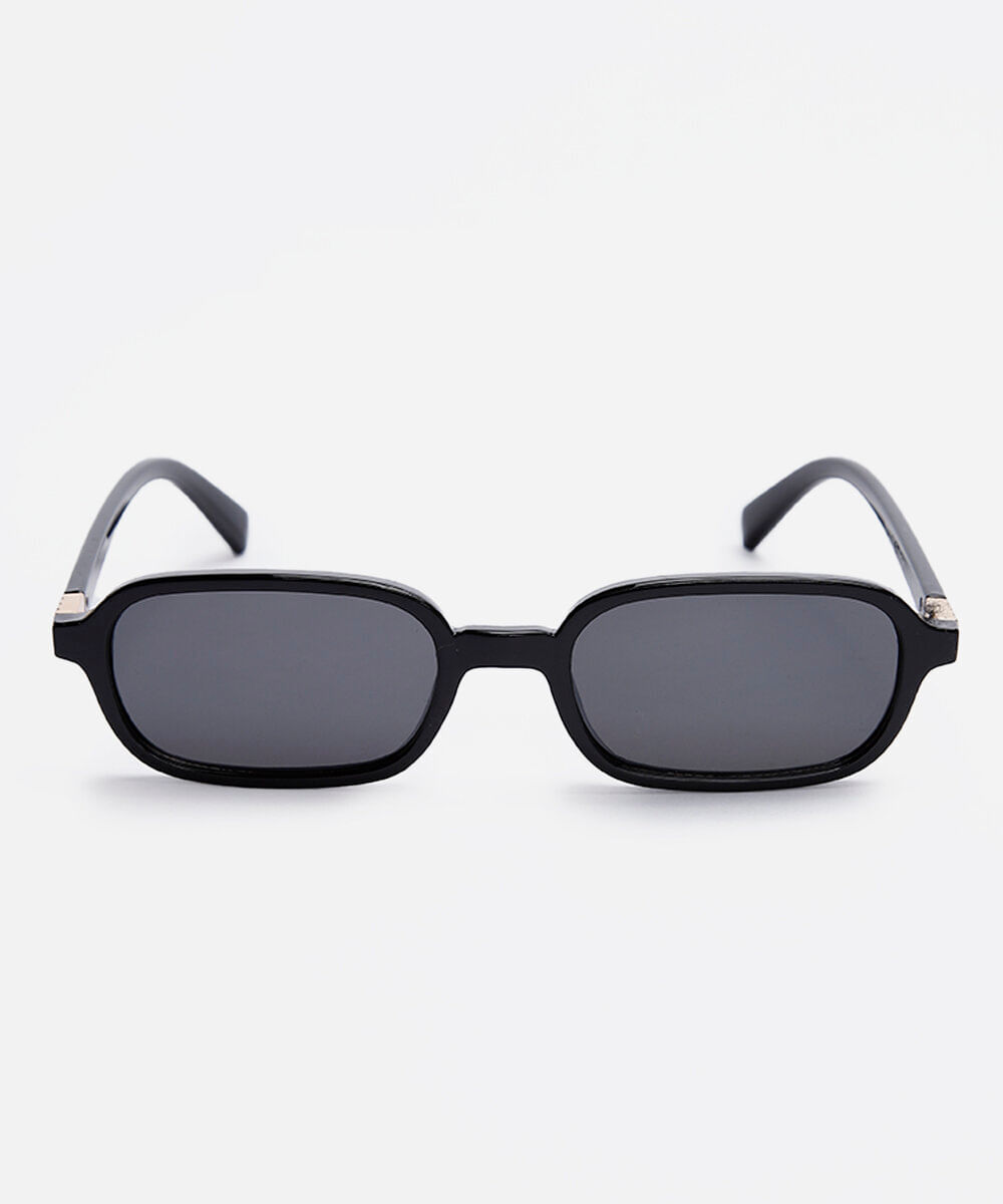 óculos de sol feminino quadrado de acetato triton preto