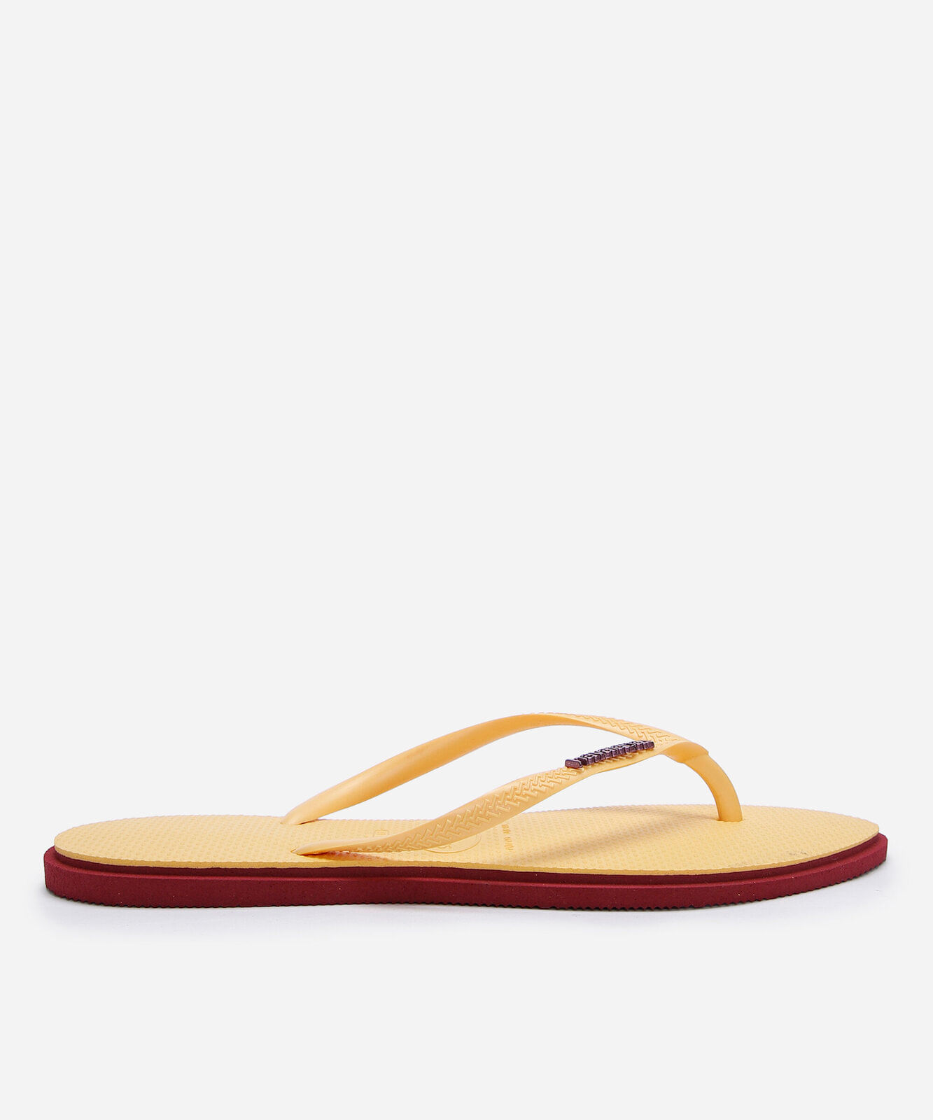 chinelo slim point havaianas amarelo