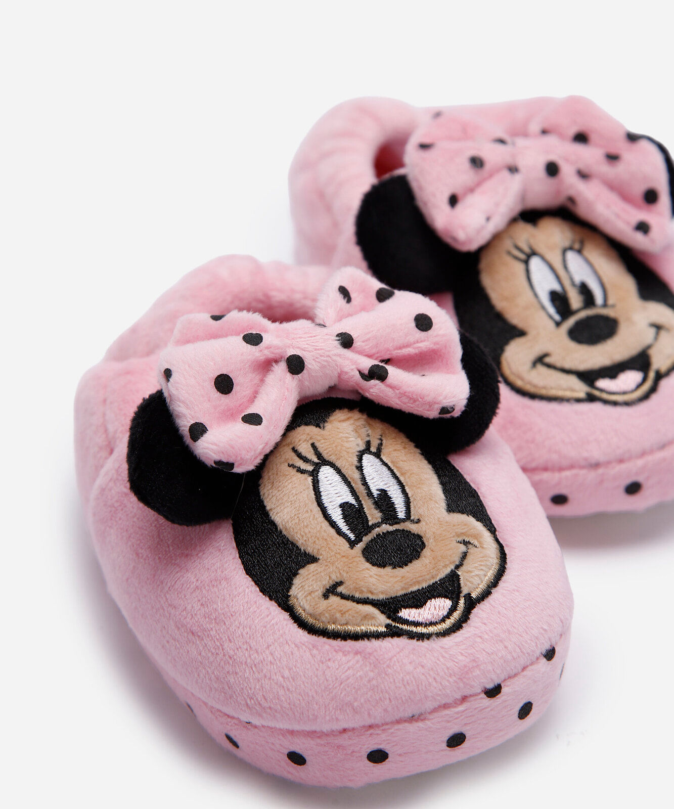 pantufa infantil minnie mouse rosa