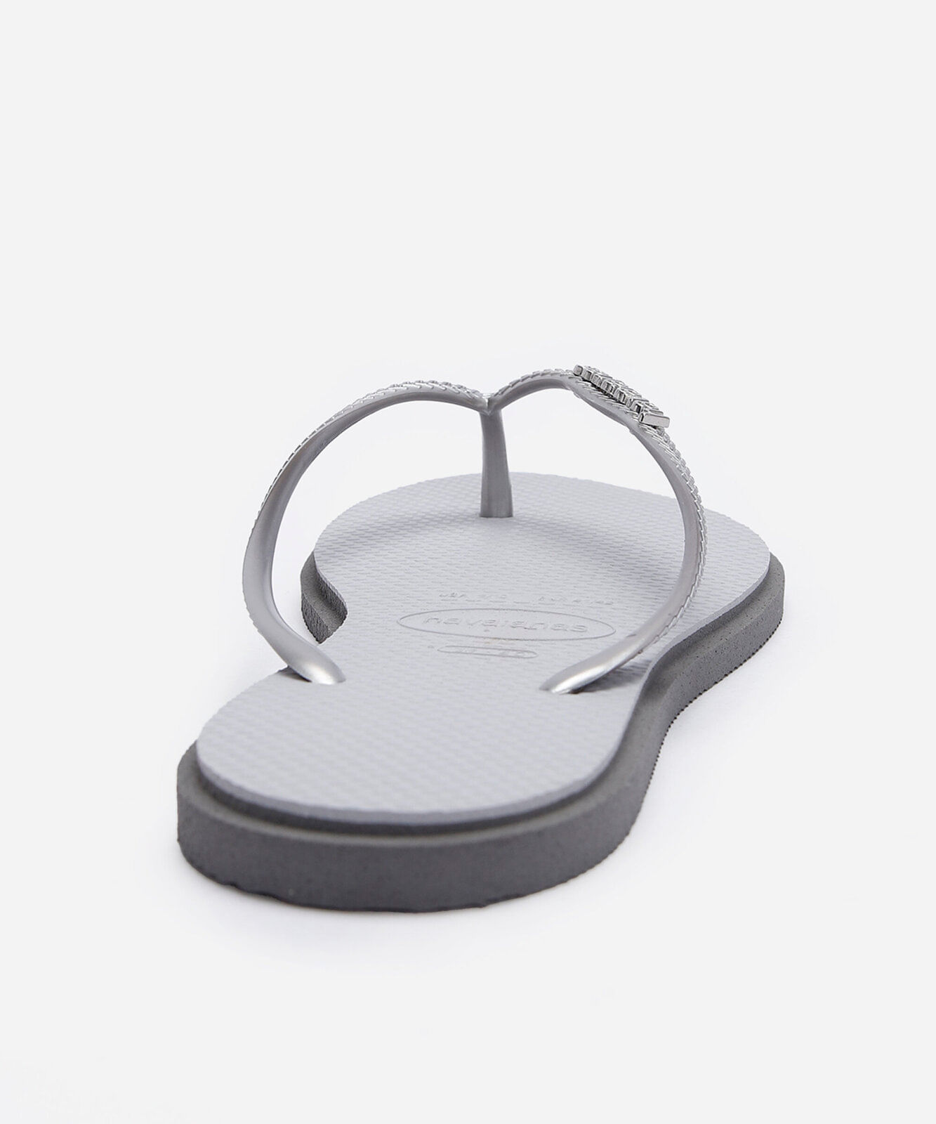 chinelo slim point havaianas cinza