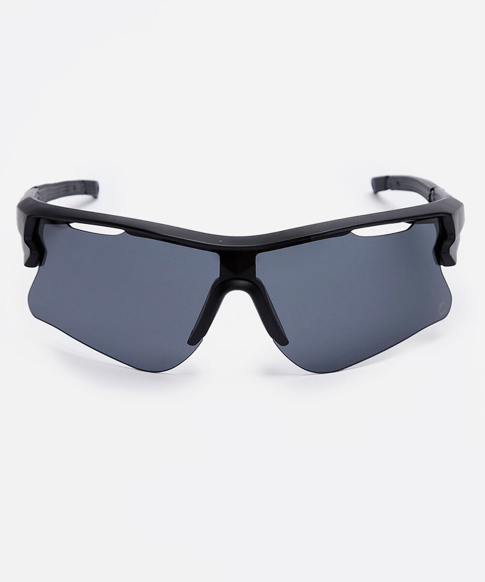 óculos de sol unissex esportivo de acetato preto