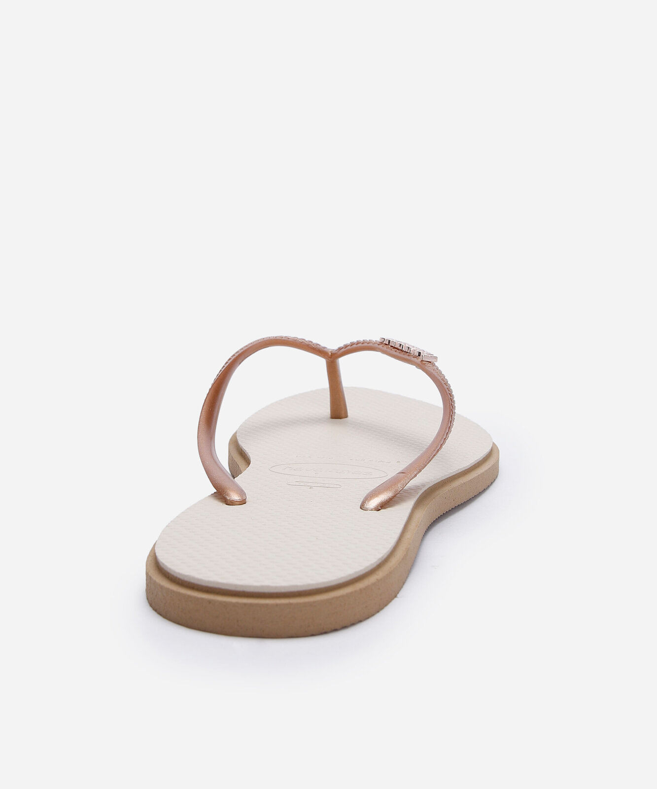 chinelo slim point havaianas off white