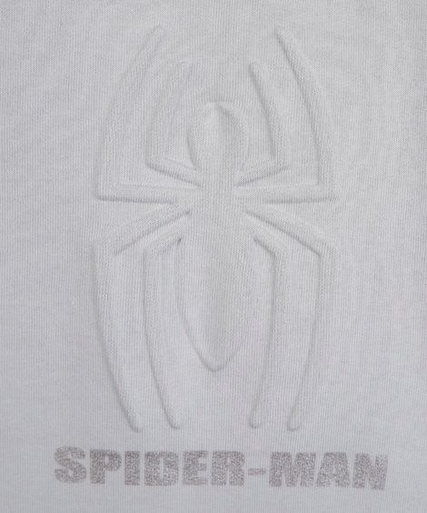 blusão infantil de moletom homem aranha cinza