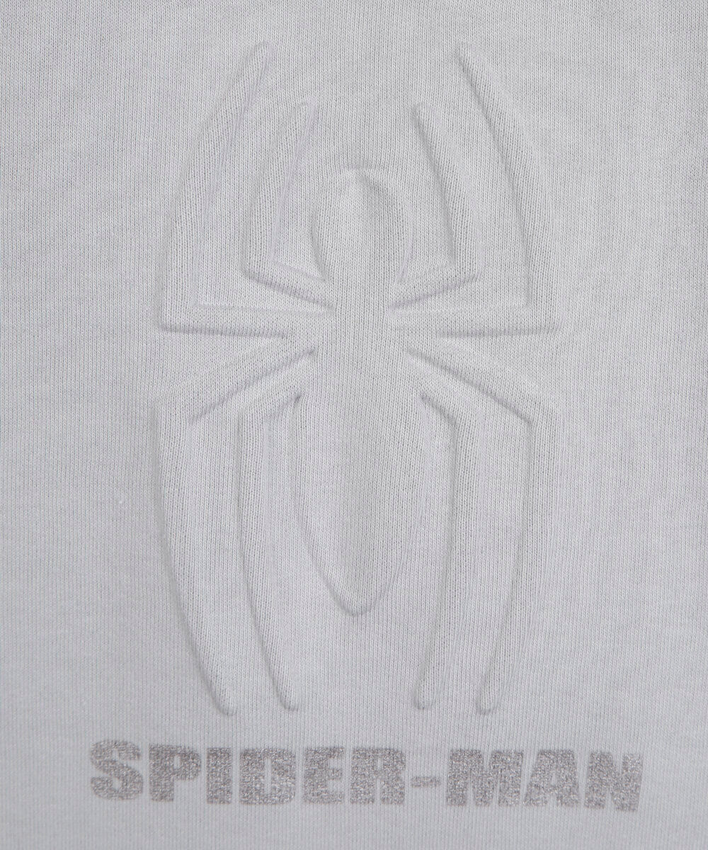 blusão infantil de moletom homem aranha cinza
