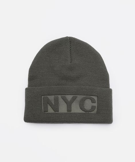 gorro masculino de tricot nyc verde