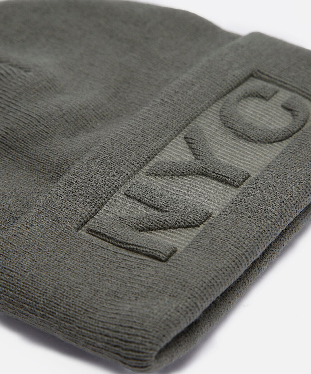gorro masculino de tricot nyc verde