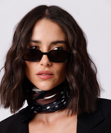 lenço quadrado poá mindset marrom