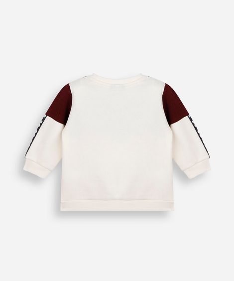 blusão infantil de moletom com recorte mickey colorido