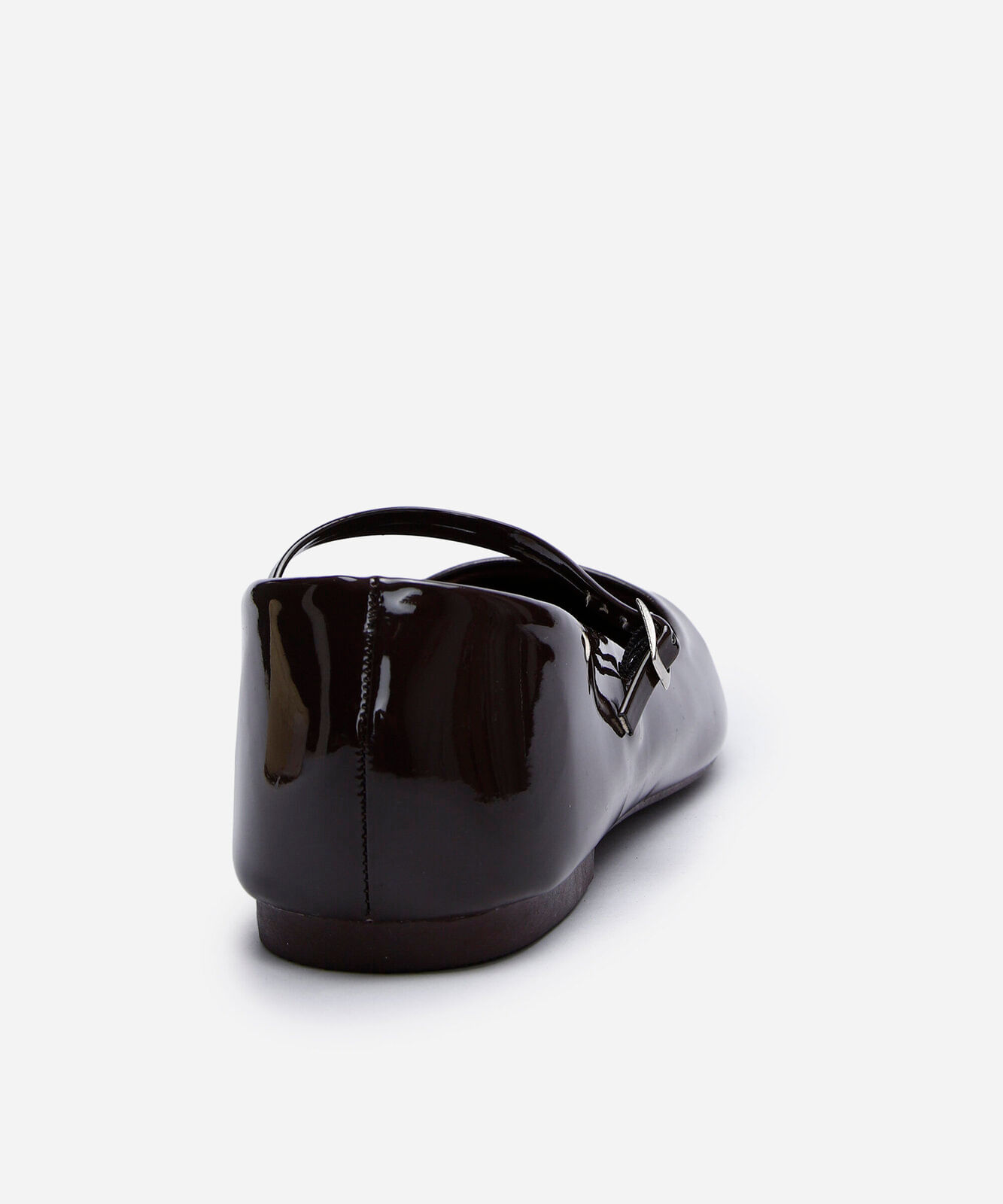 sapatilha boneca com fivela marrom