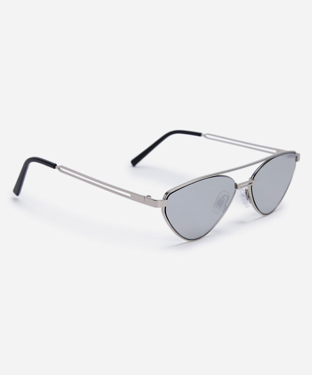 óculos de sol gatinho triton feminino prata