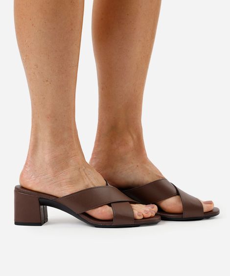 tamanco salto grosso moleca marrom