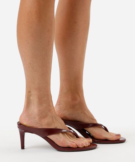 tamanco salto fino mindset vinho