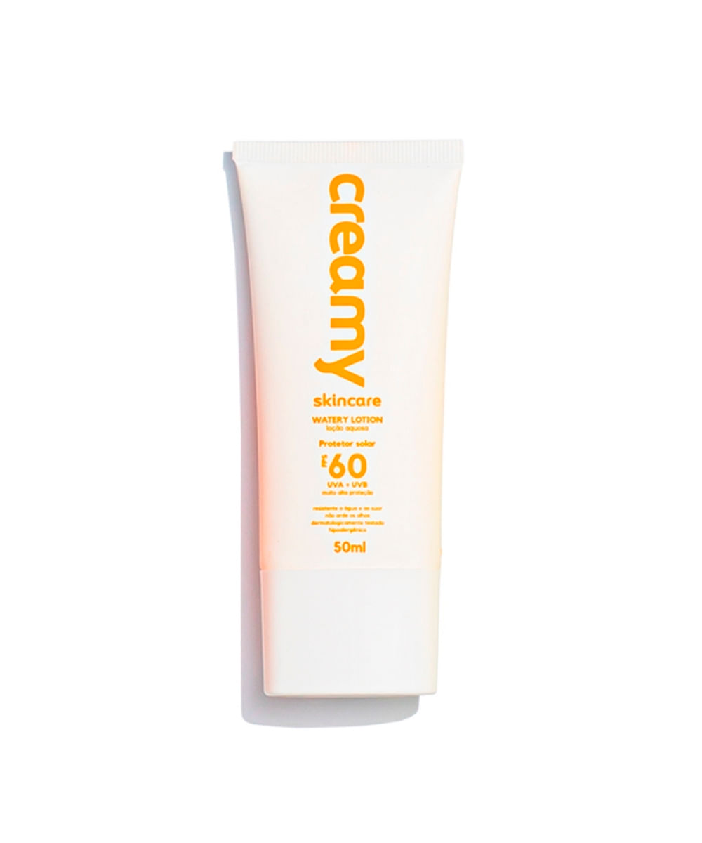 protetor solar creamy watery lotion fps 60 50ml