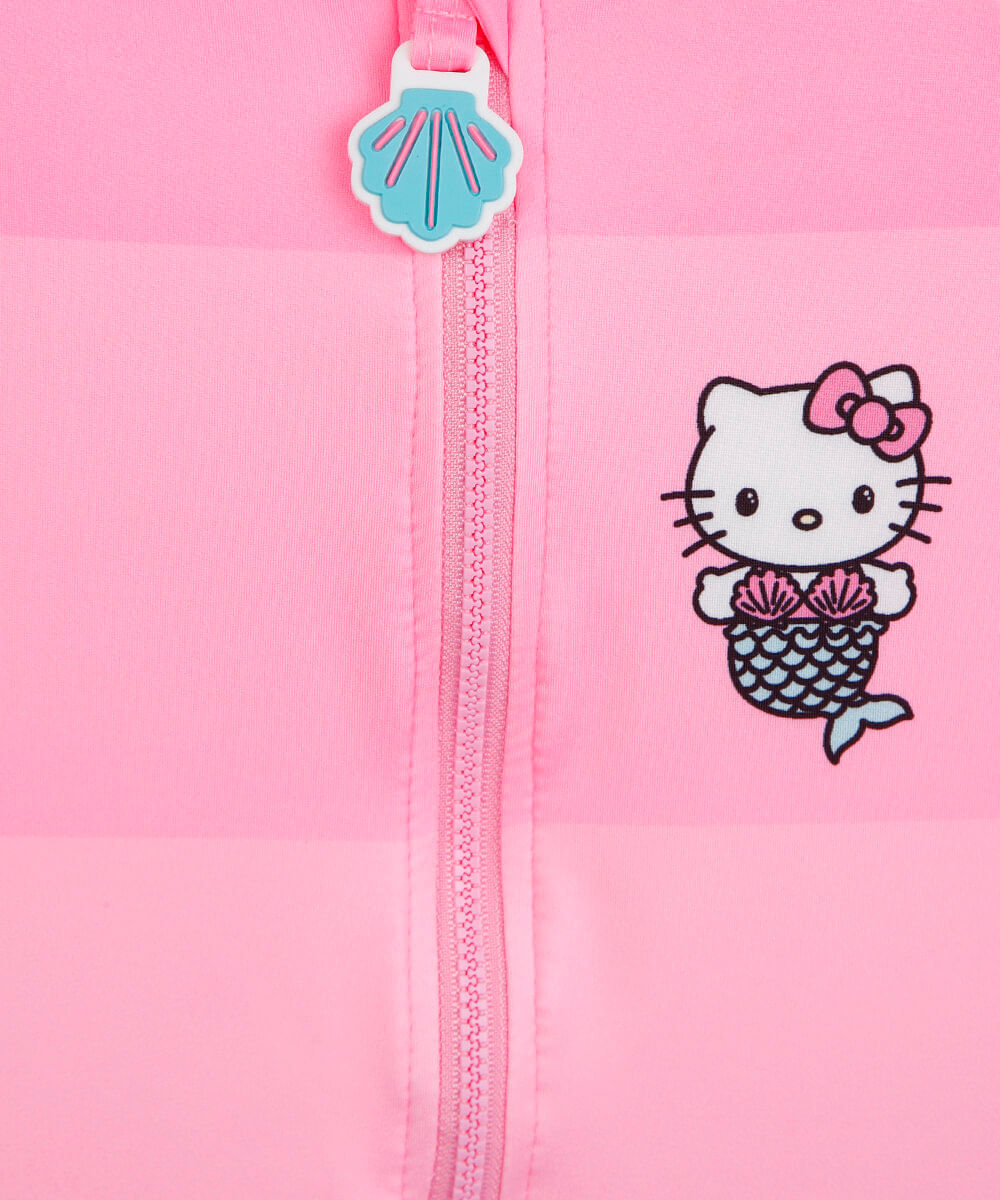 maiô infantil hello kitty listrado colorido