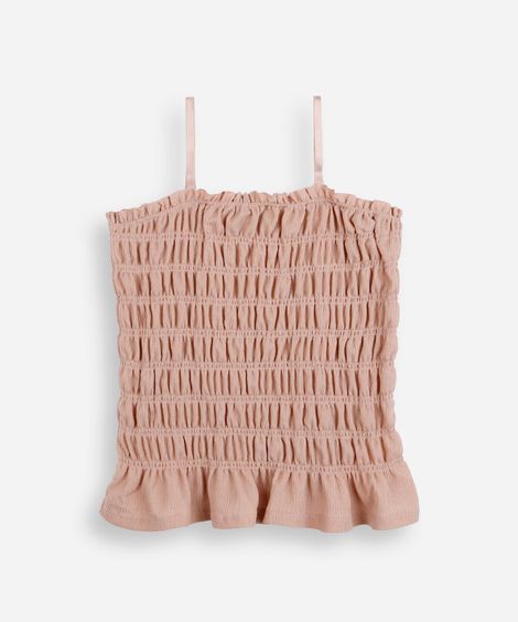 regata juvenil com alça removível lastex bege