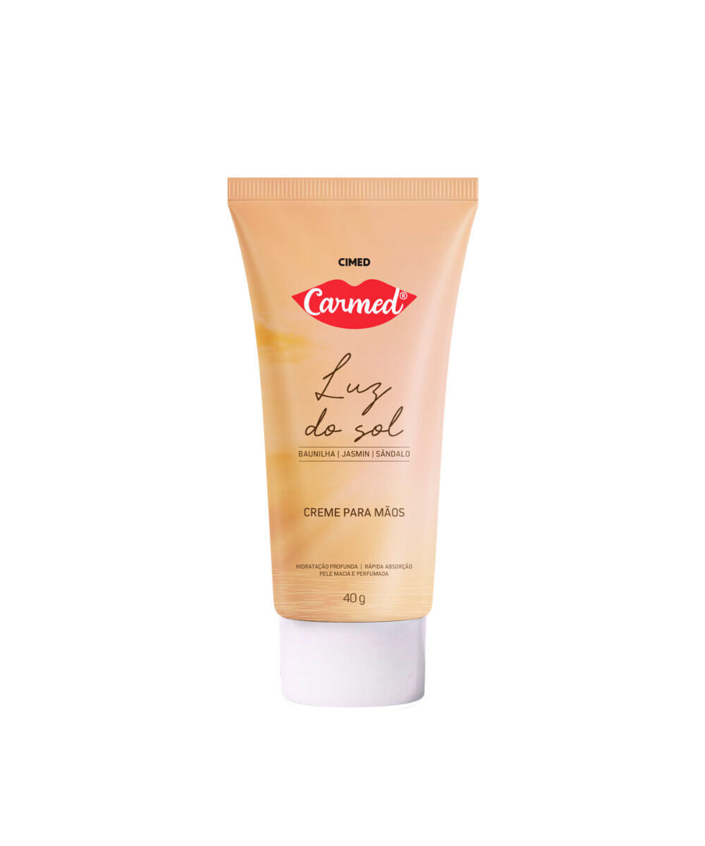 hidratante para mãos carmed luz do sol 40g