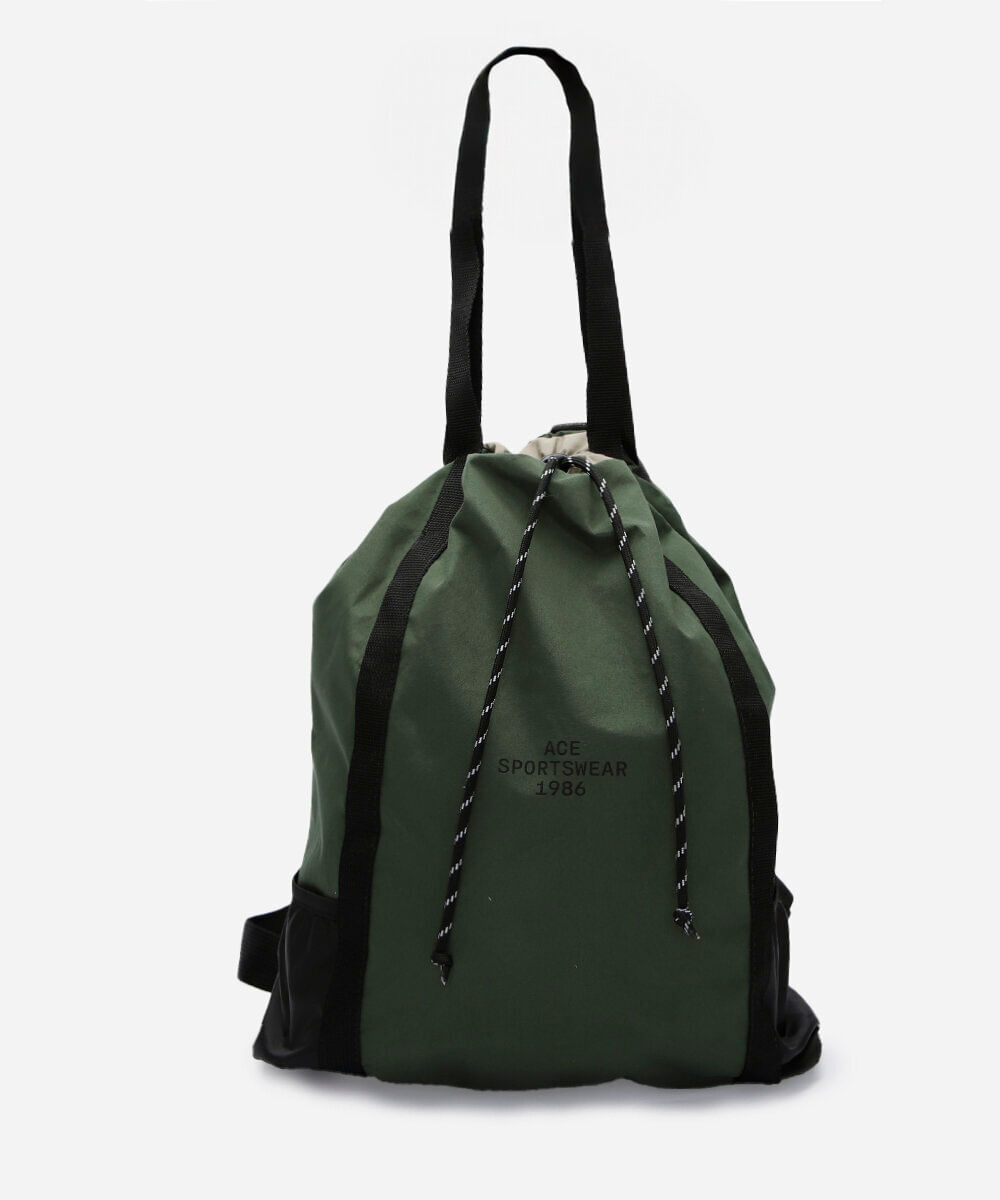 mochila saco verde