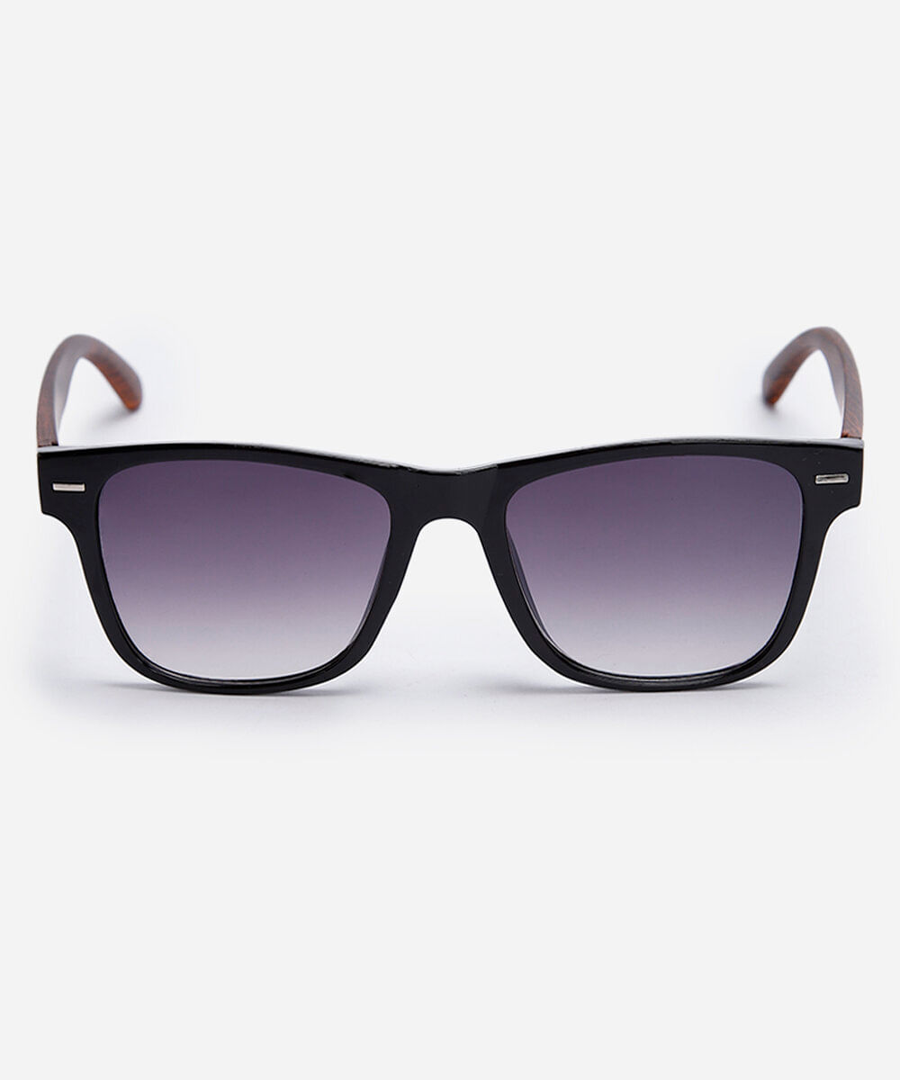 óculos de sol masculino quadrado de acetato triton preto