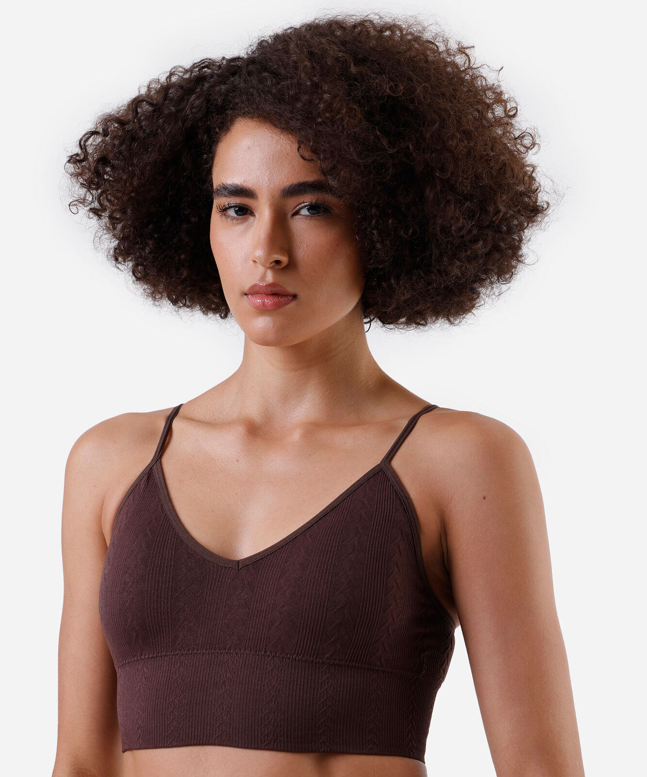 kit de 2 sutiãs top alongado feminino de poliamida sem costura colorido