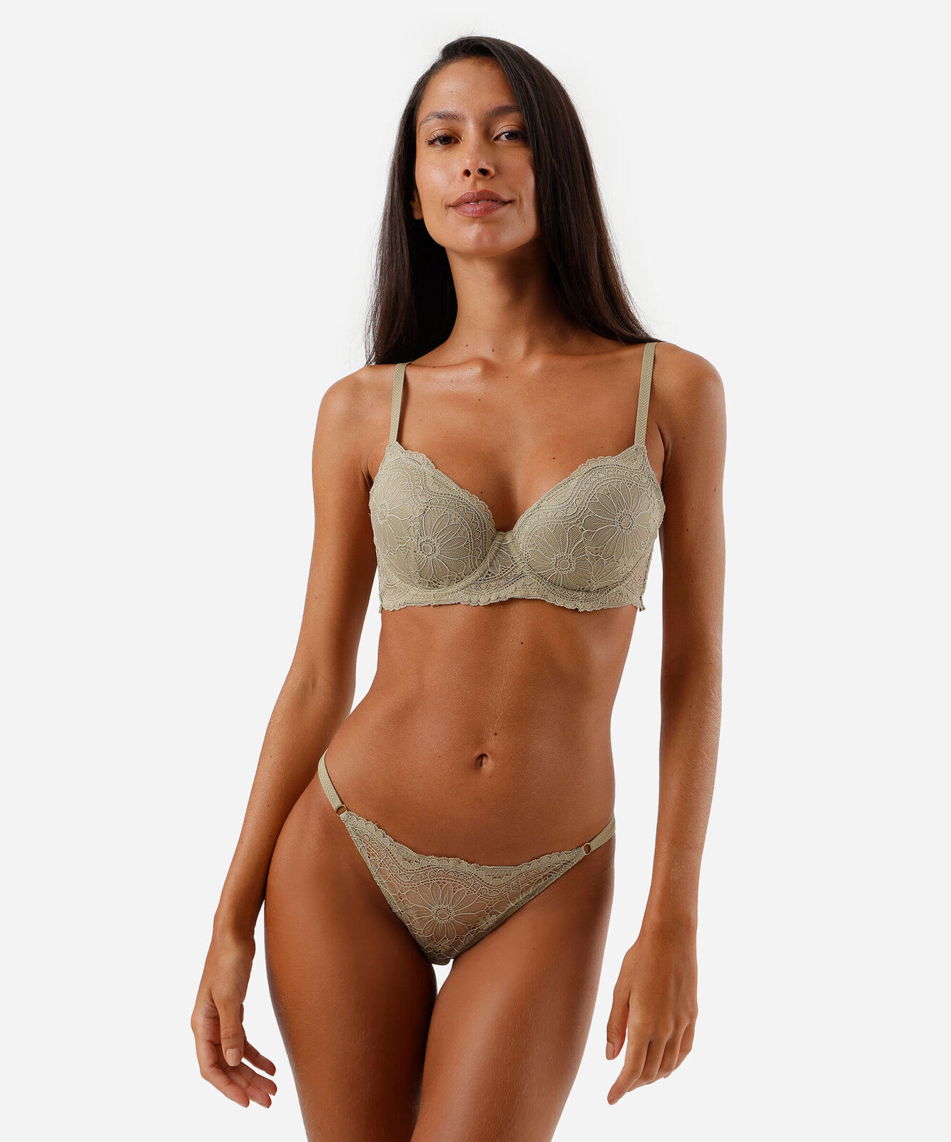 kit de 2 sutiãs meia taça feminino de renda colorido