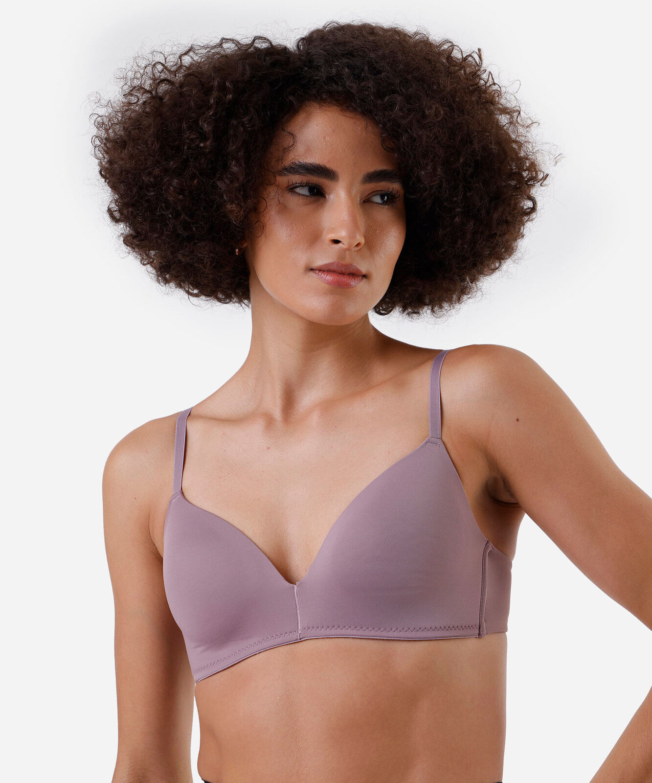 kit de 2 sutiãs triângulo feminino de poliamida  colorido