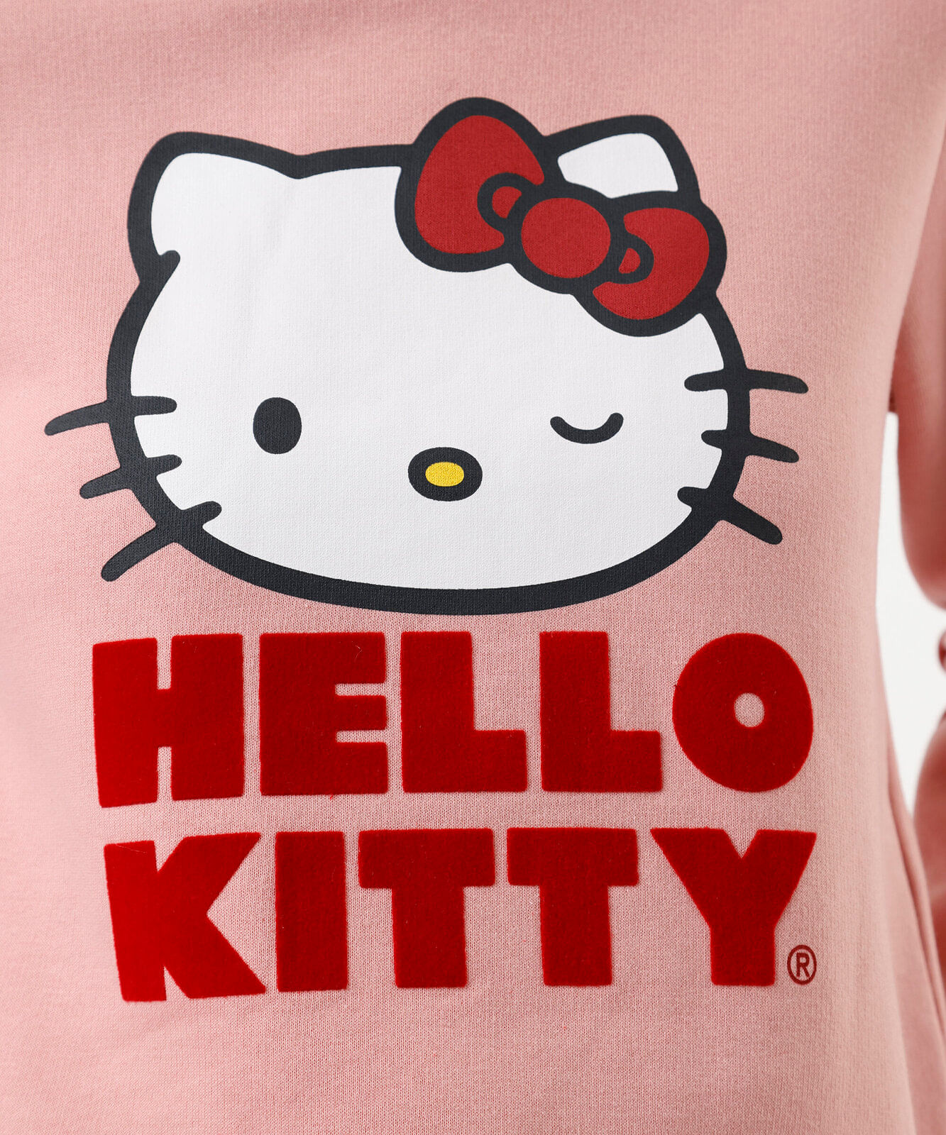 blusão feminino de moletom hello kitty rosa