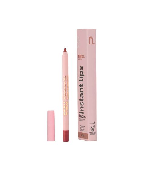 lápis labial nina makeup contorno instant lips essência