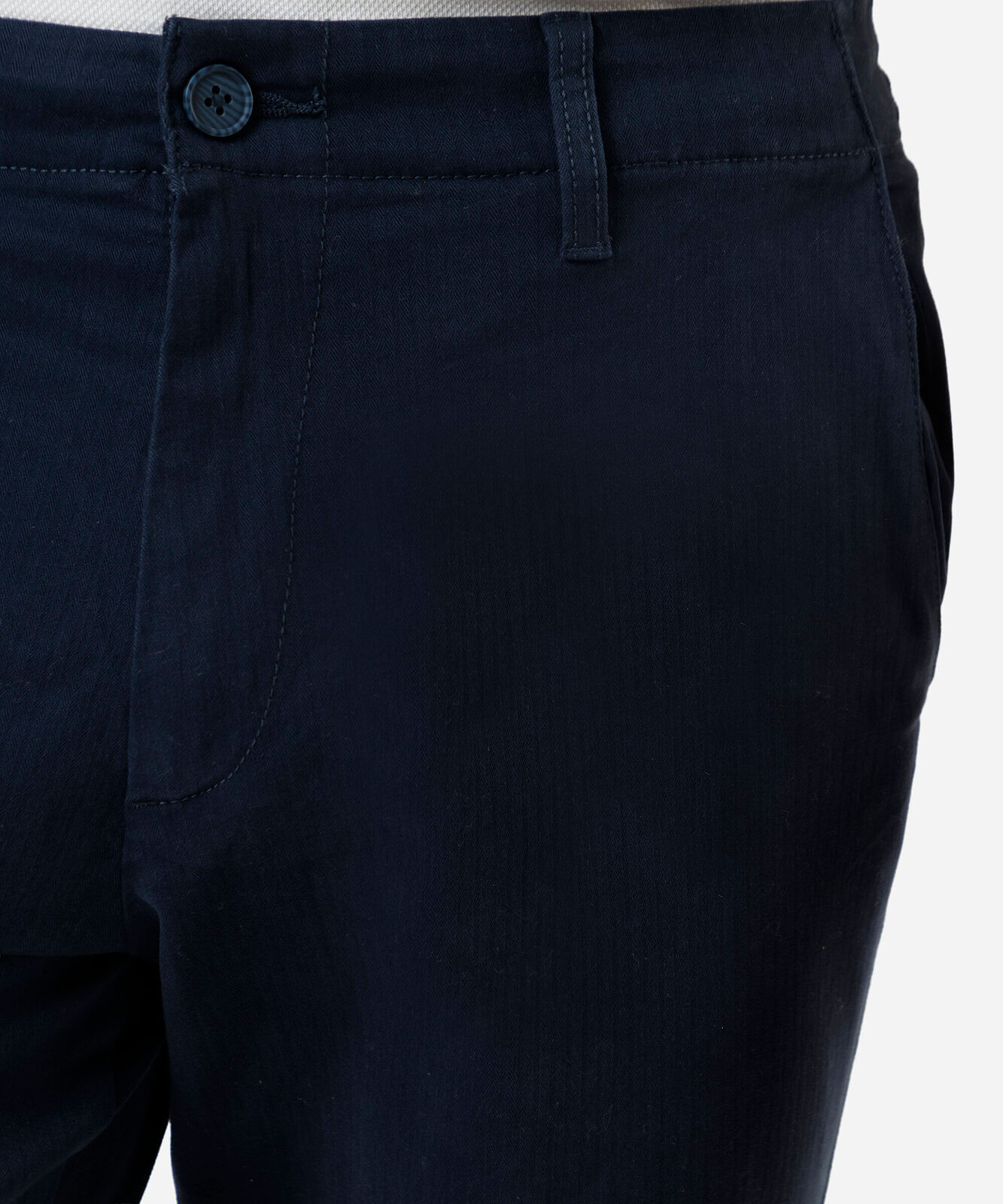 calça slim chino masculina de sarja azul