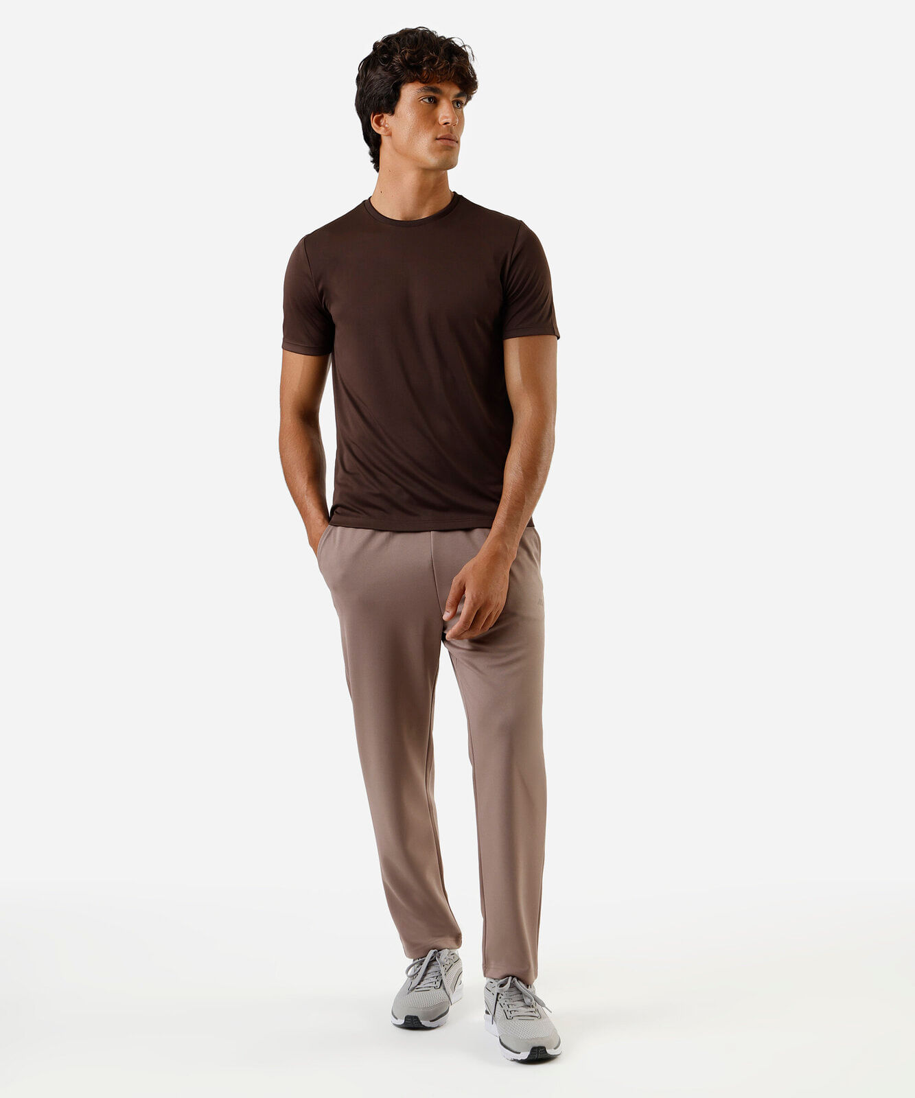 calça jogger masculina esportiva marrom
