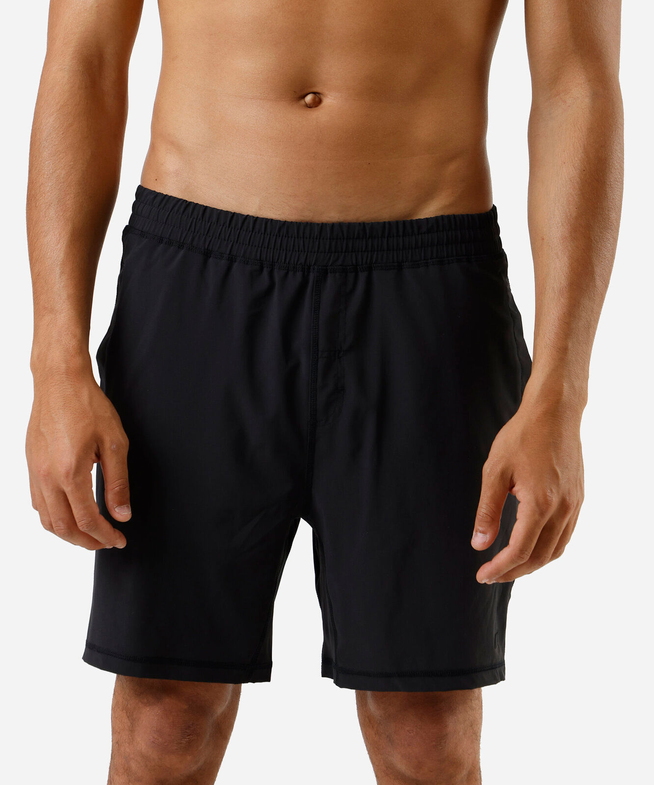 bermuda masculina esportiva com bolsos preta