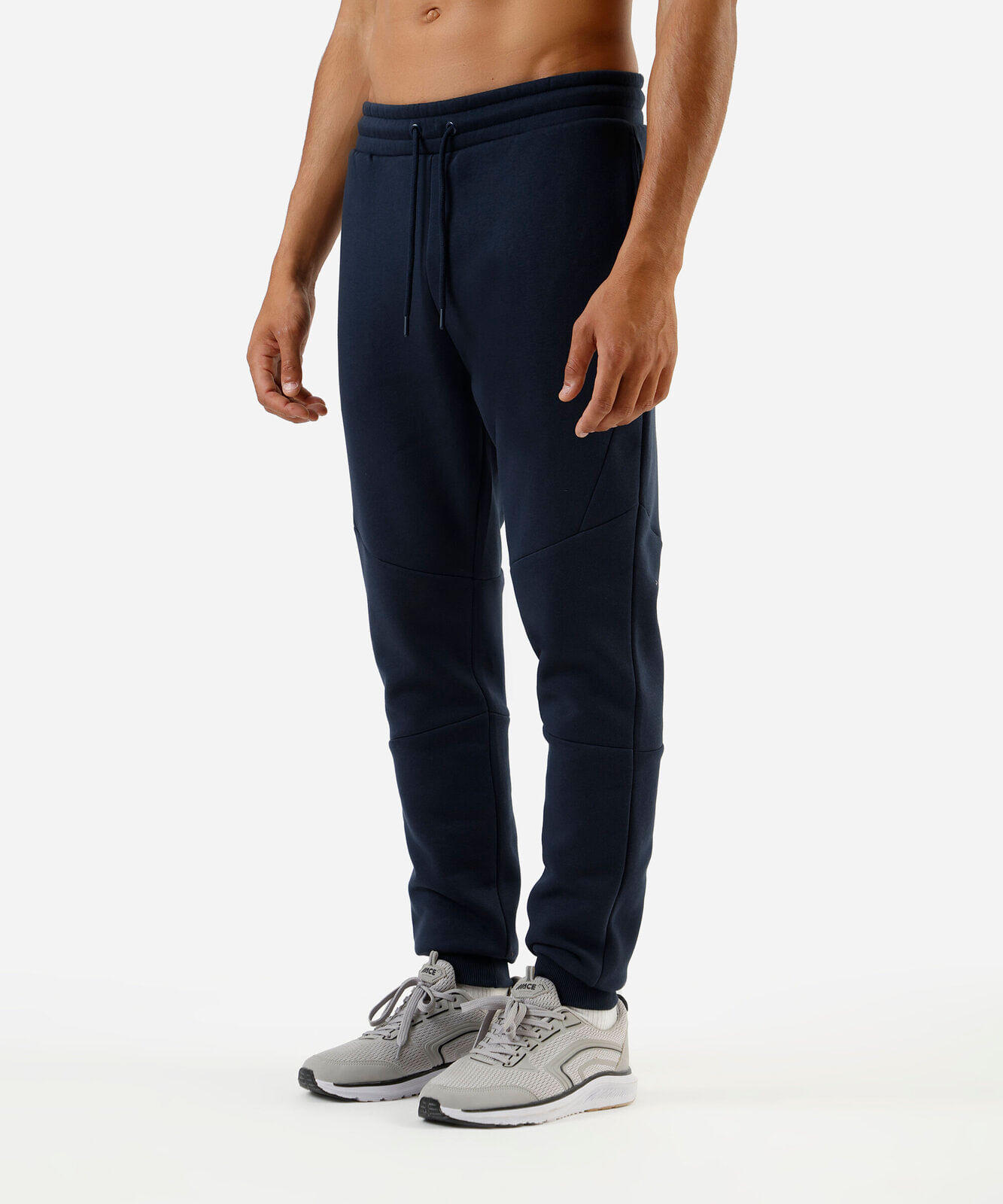 calça jogger masculina de moletom esportiva azul