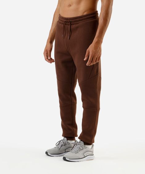 calça jogger masculina de moletom esportiva ace marrom