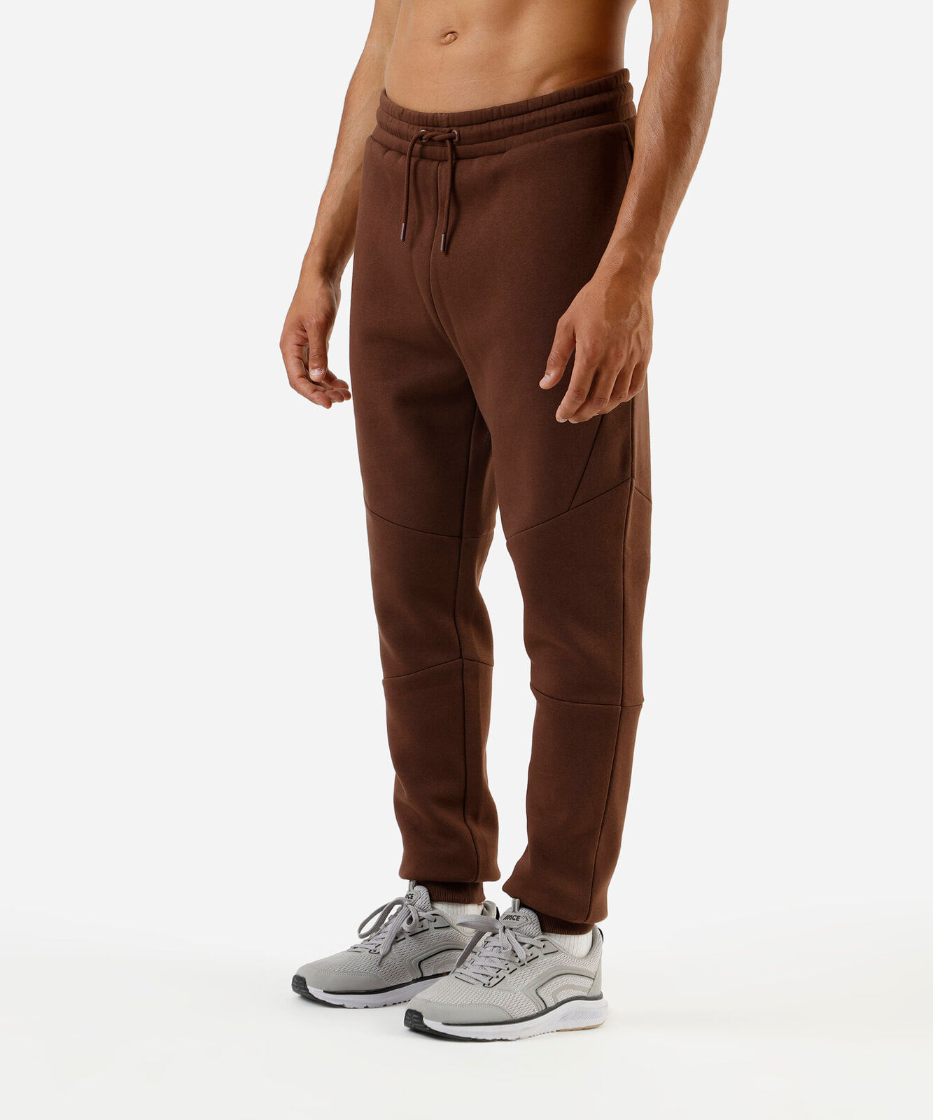 calça jogger masculina de moletom esportiva ace marrom