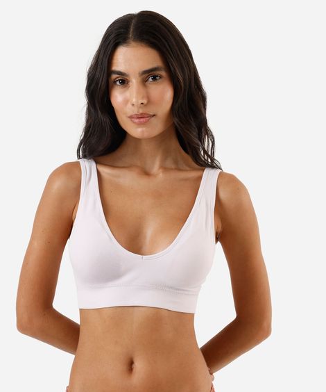 kit de 2 sutiãs top sem costura comfort  colorido