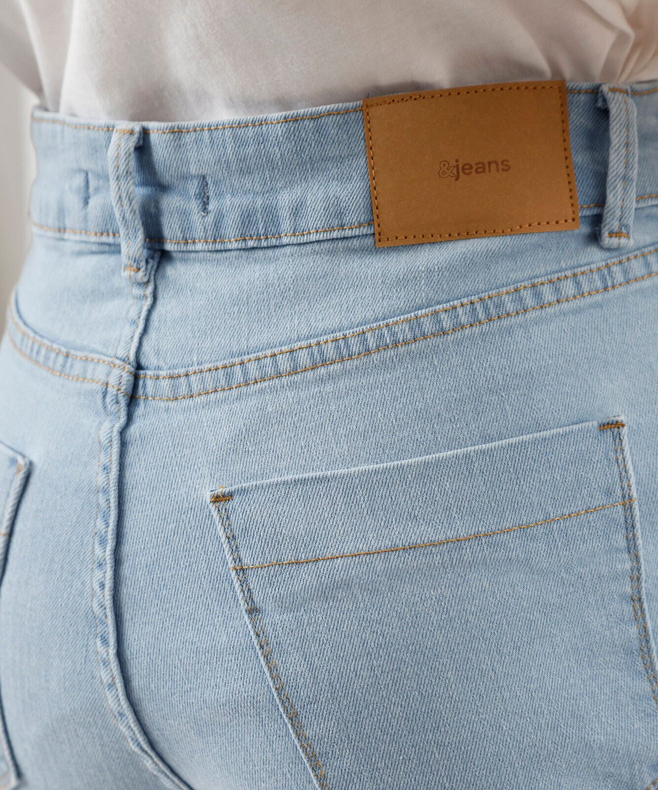 calça skinny feminina jeans com barra a fio cintura alta azul