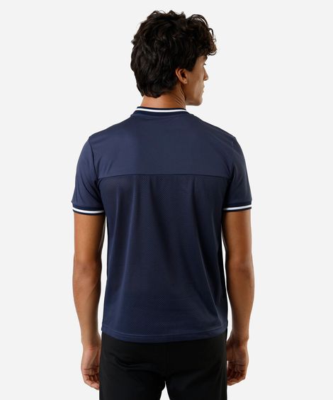 camiseta masculina estampada azul
