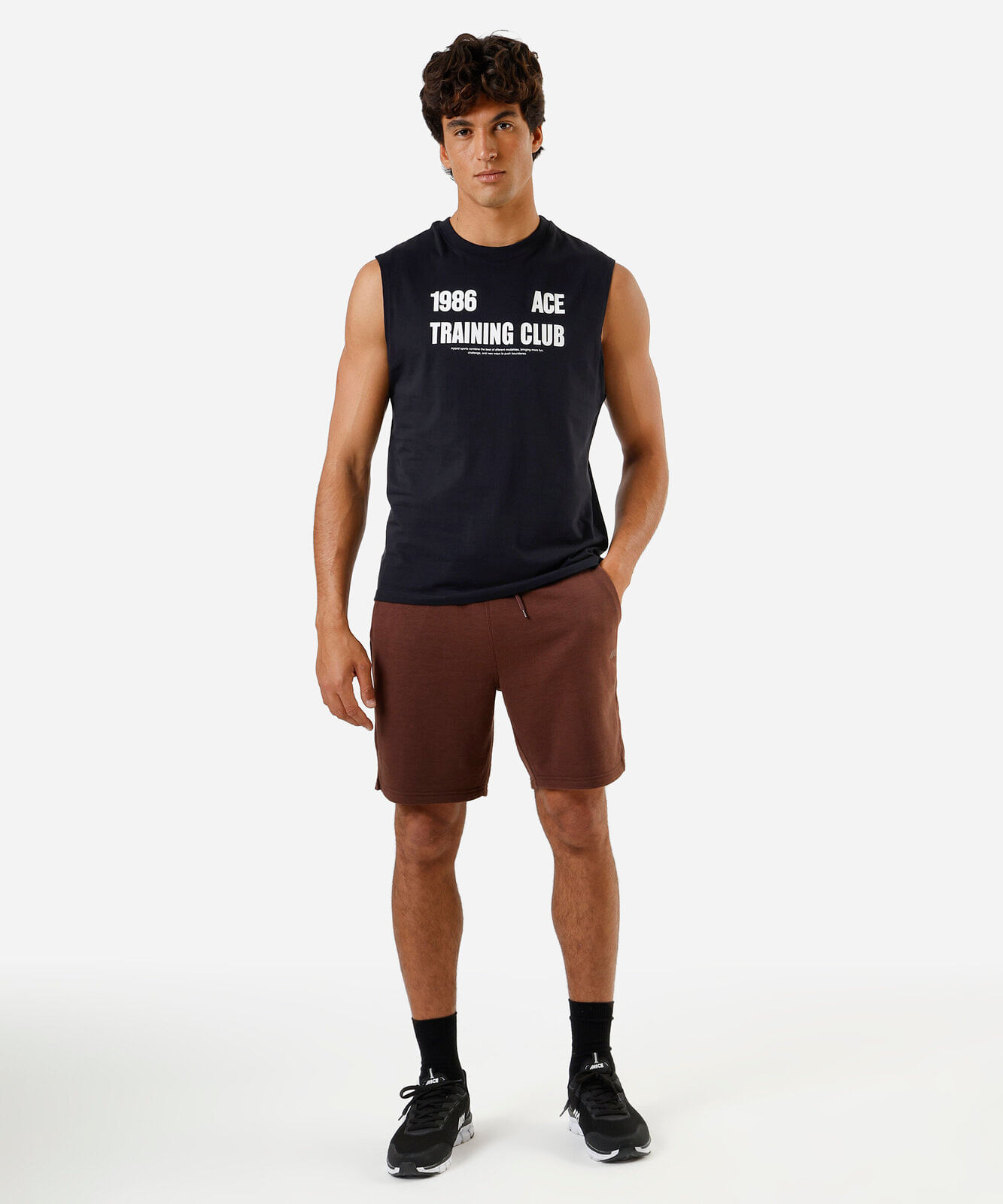 regata esportiva machão masculina de algodão estampada preta