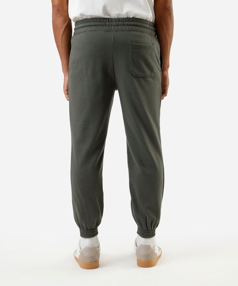 calça jogger masculina de moletom básica verde