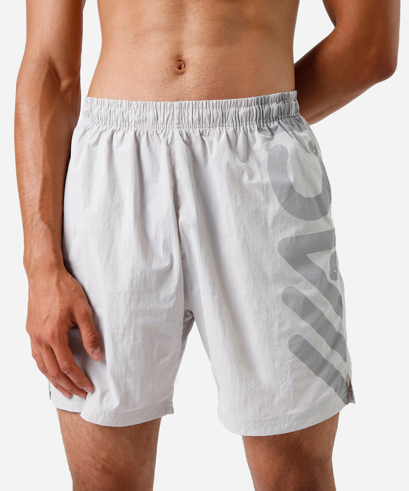 bermuda esportiva masculina de poliamida cinza