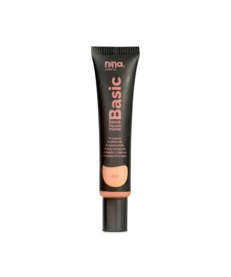 base líquida nina makeup matte basic cor 2