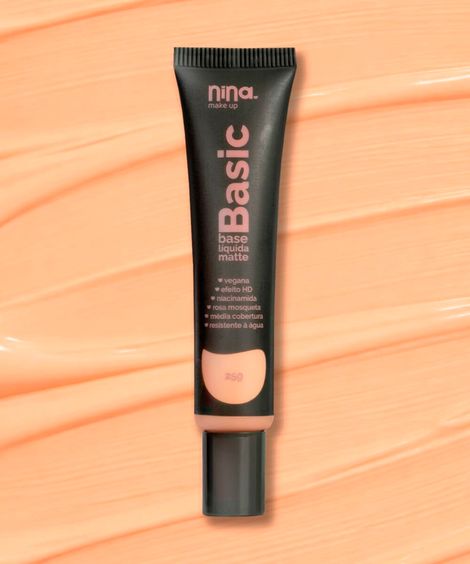 base líquida nina makeup matte basic cor 2