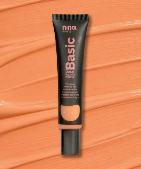 base líquida nina makeup matte basic cor 6